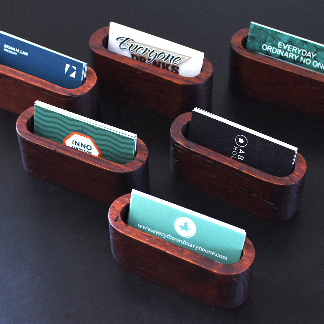 wooden desktop accessories